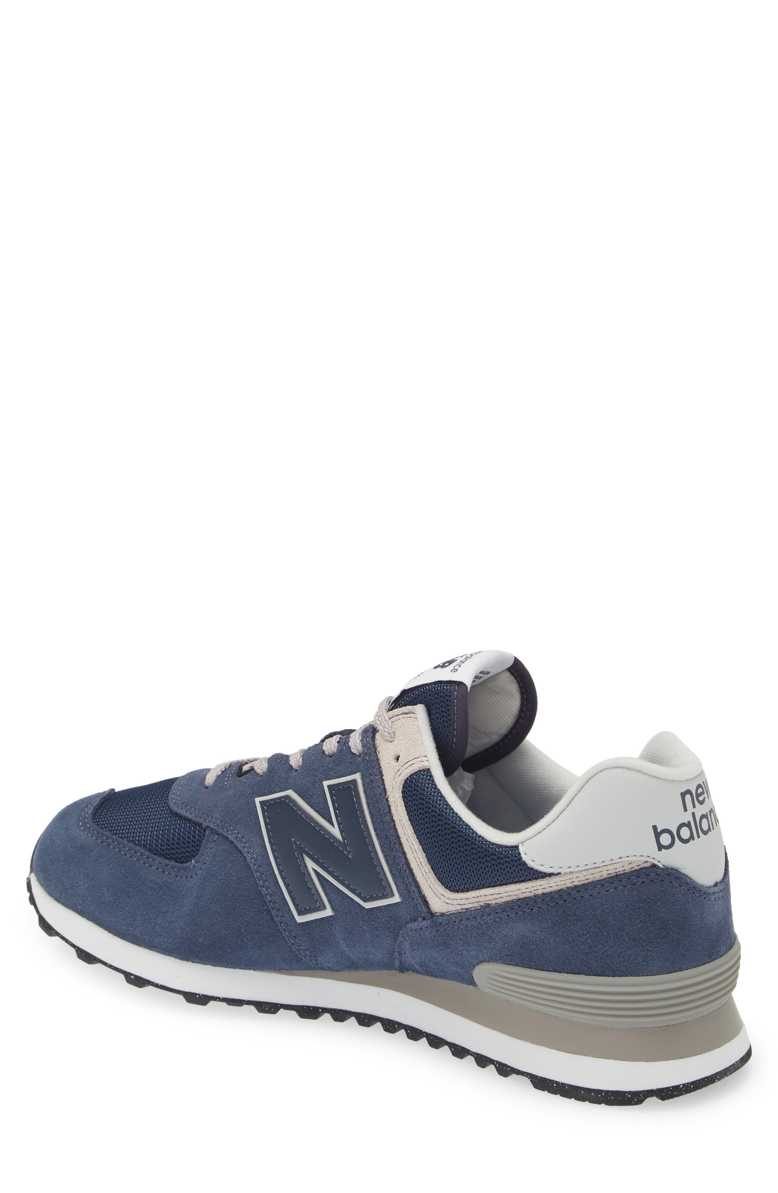 New Balance Gender Inclusive 574 Classic Sneaker, Alternate, color, Navy/ White
