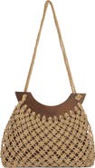 Jeffrey Campbell Island-Grl Raffia Shoulder Bag