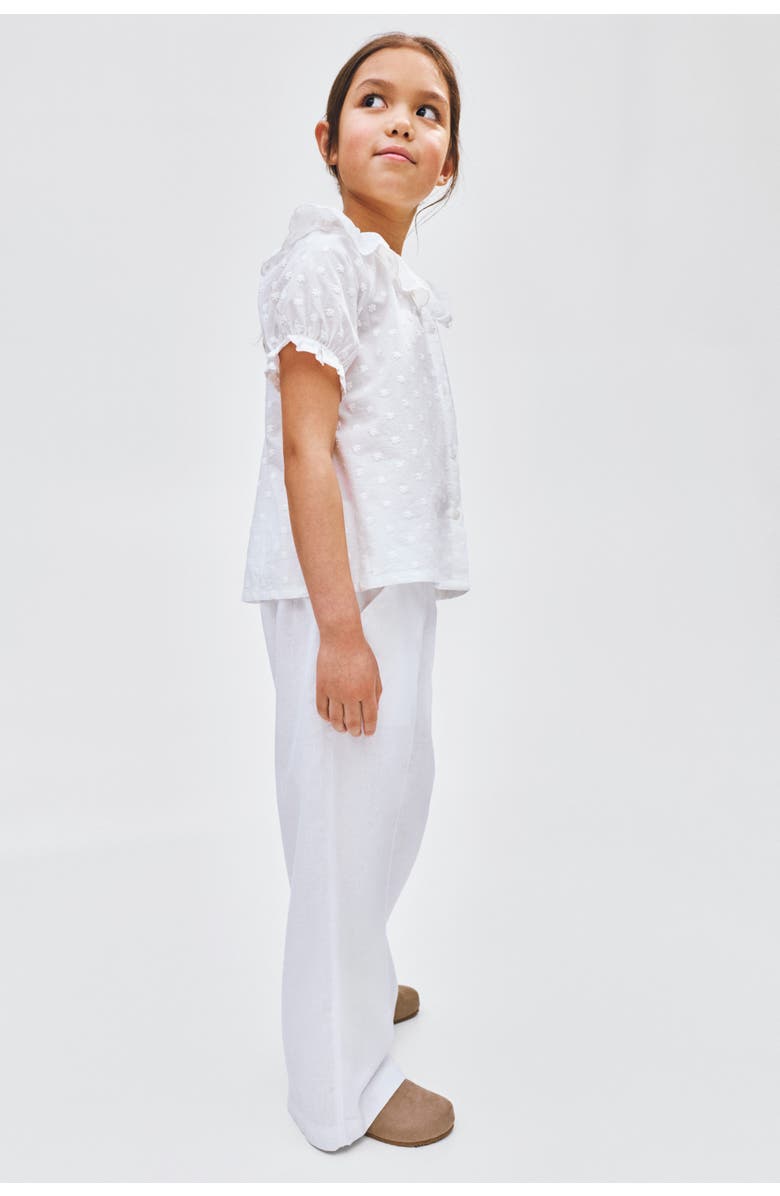 H&M Linen-blend Drawstring Trousers, Alternate, color, 