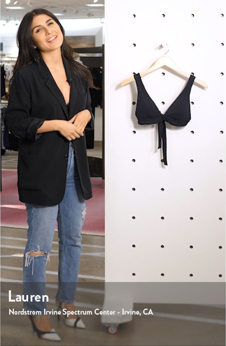 Loreda Ribbed Bikini Top, sales video thumbnail