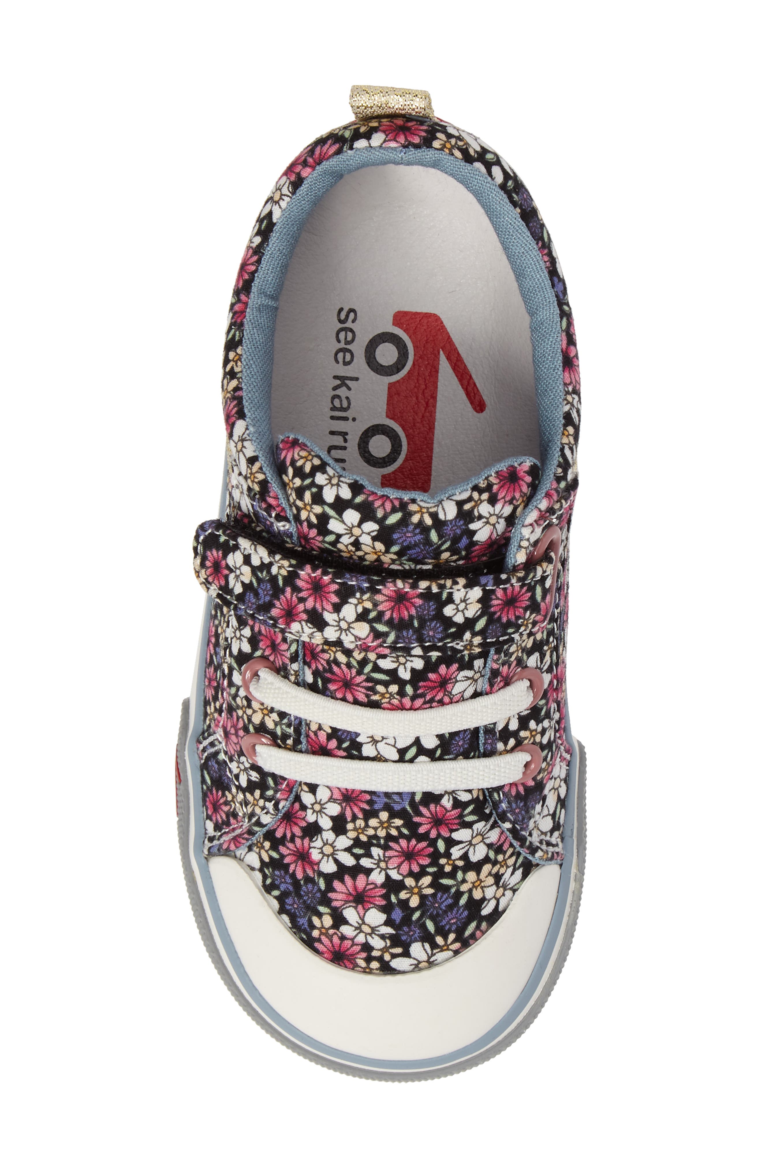 Kristin Sneaker, Alternate, color, BLUE MULTI FLORAL