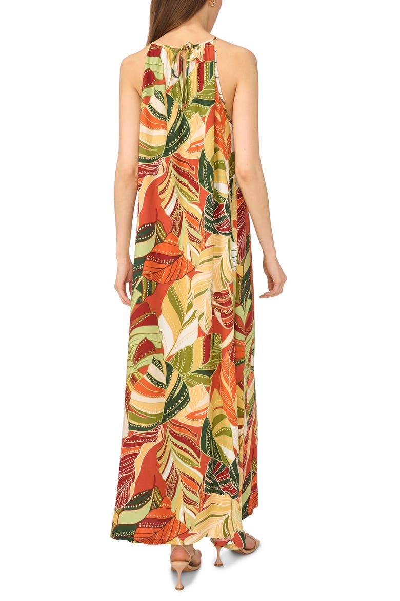 Flowy High Neck Maxi Dress, Alternate, color, SOFT CREAM
