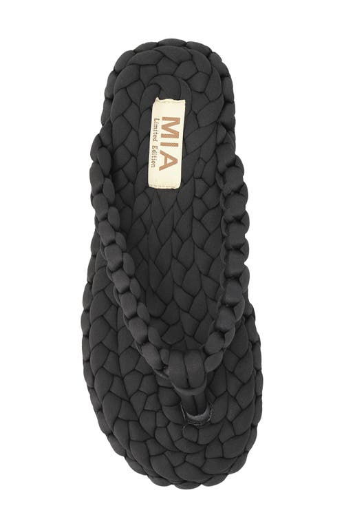 Mia Limited Edition Monako Woven Flip Flop In Black