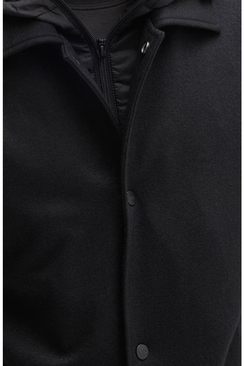 Rizzo Front Snap Jacket, Alternate, color, BLACK