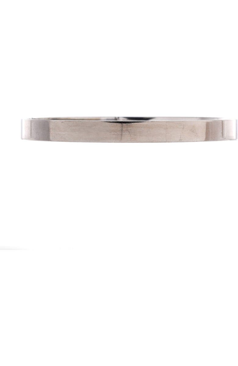 Pre-Owned Hermes Kelly Bracelet 18K White Gold with 4 Diamonds Small, Alternate, color, White Gold