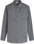 Bugatchi Karl Shaped Fit Plaid Cotton Button-Up Shirt