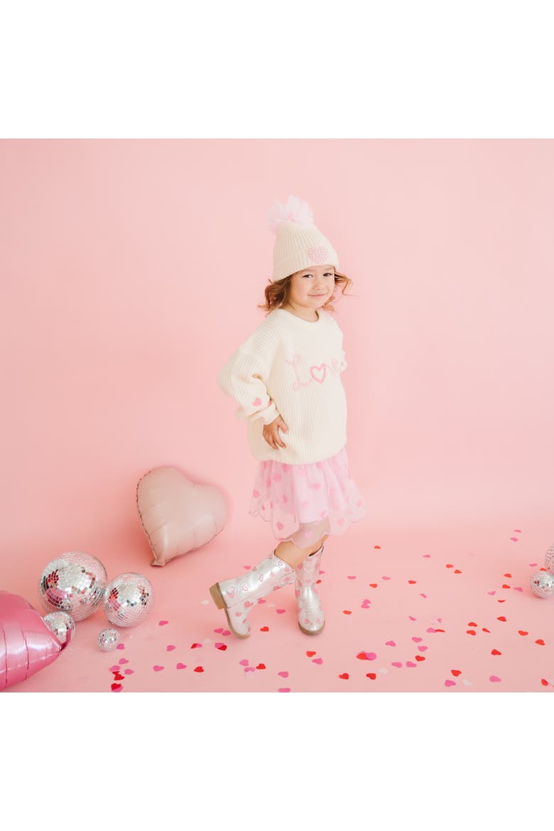 Mini Sequin Hearts Tutu, Alternate, color, Pink