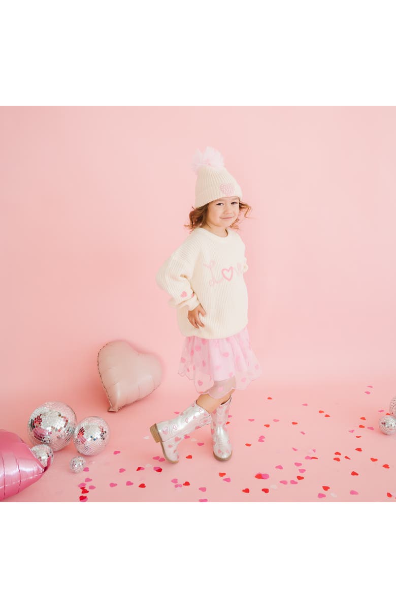 Sweet Wink Mini Sequin Hearts Valentine
s Day Tutu, Alternate, color, Pink