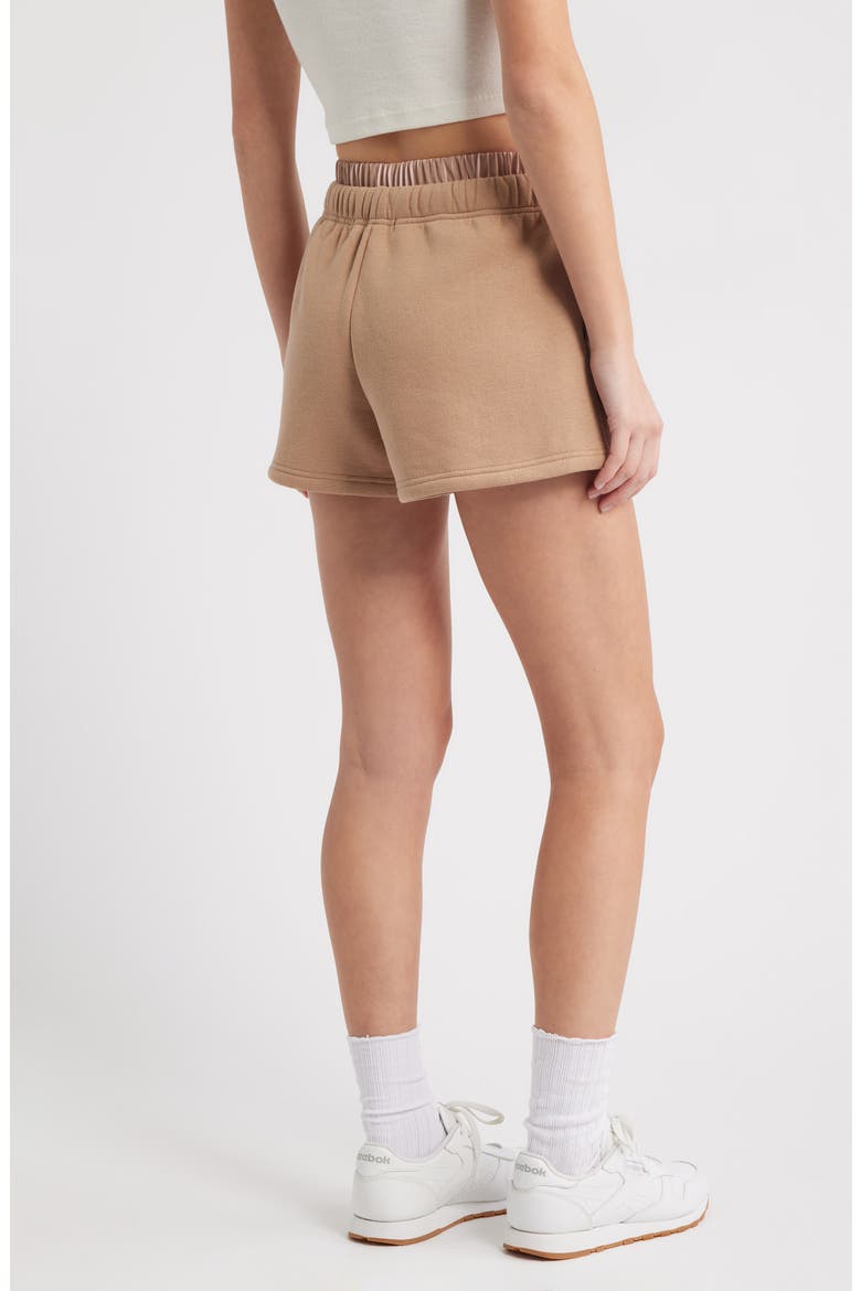 Teddy Bear & Strawberry Sweat Shorts, Alternate, color, TAN