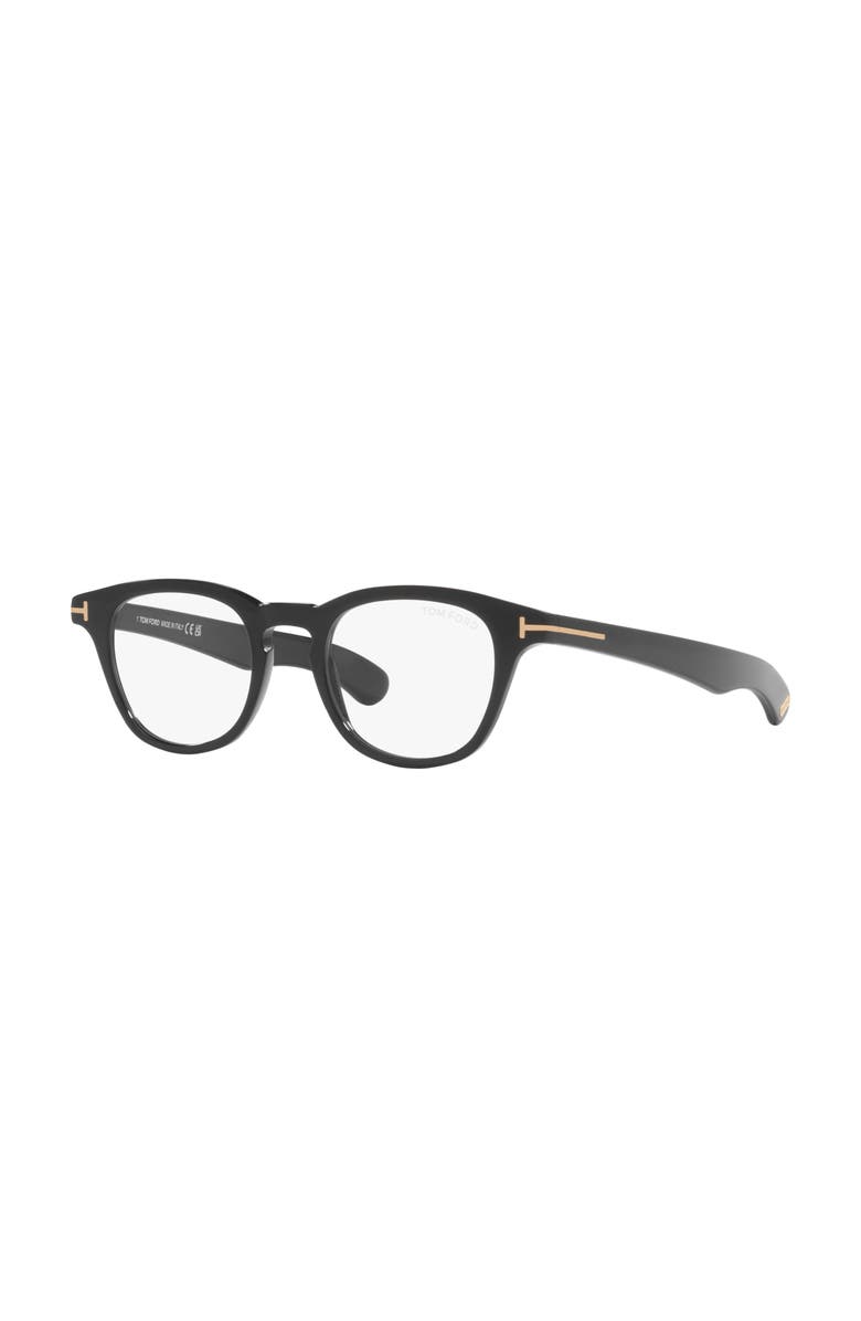 TOM FORD 47mm Round optical glasses, Main, color, Black