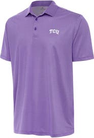 ANTIGUA Men's Antigua Purple/White TCU Horned Frogs Rings Polo