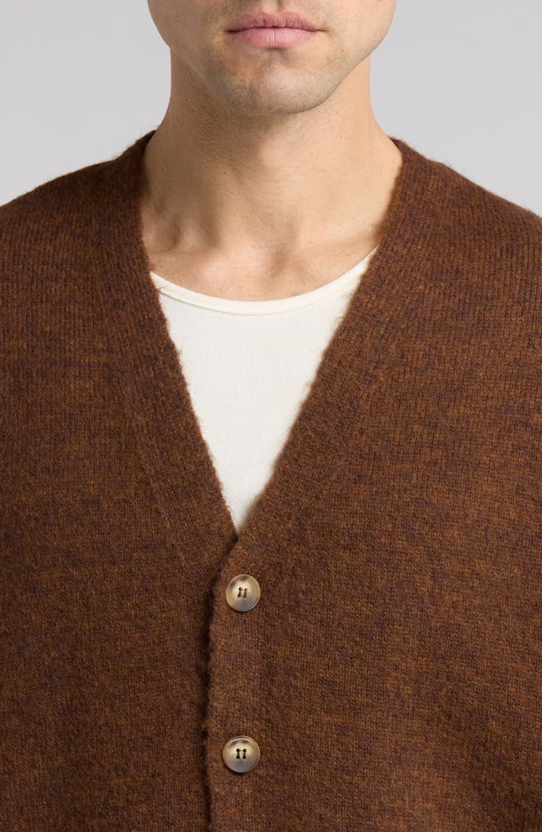 Elwood Mitford Hound V-Neck Graphic Cardigan, Alternate, color, 