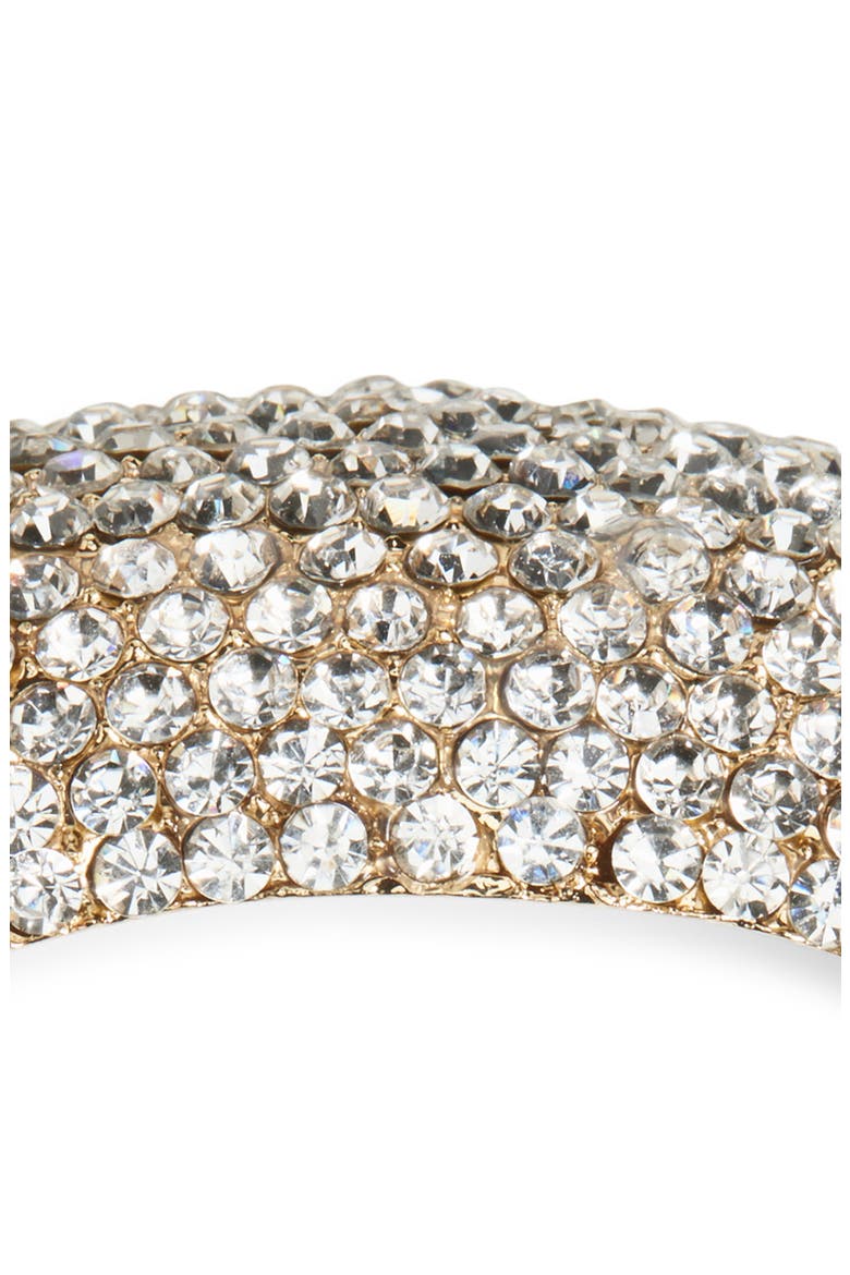 Junia Ponytail Cuff Holder, Alternate, color, CRYSTAL/ GOLD