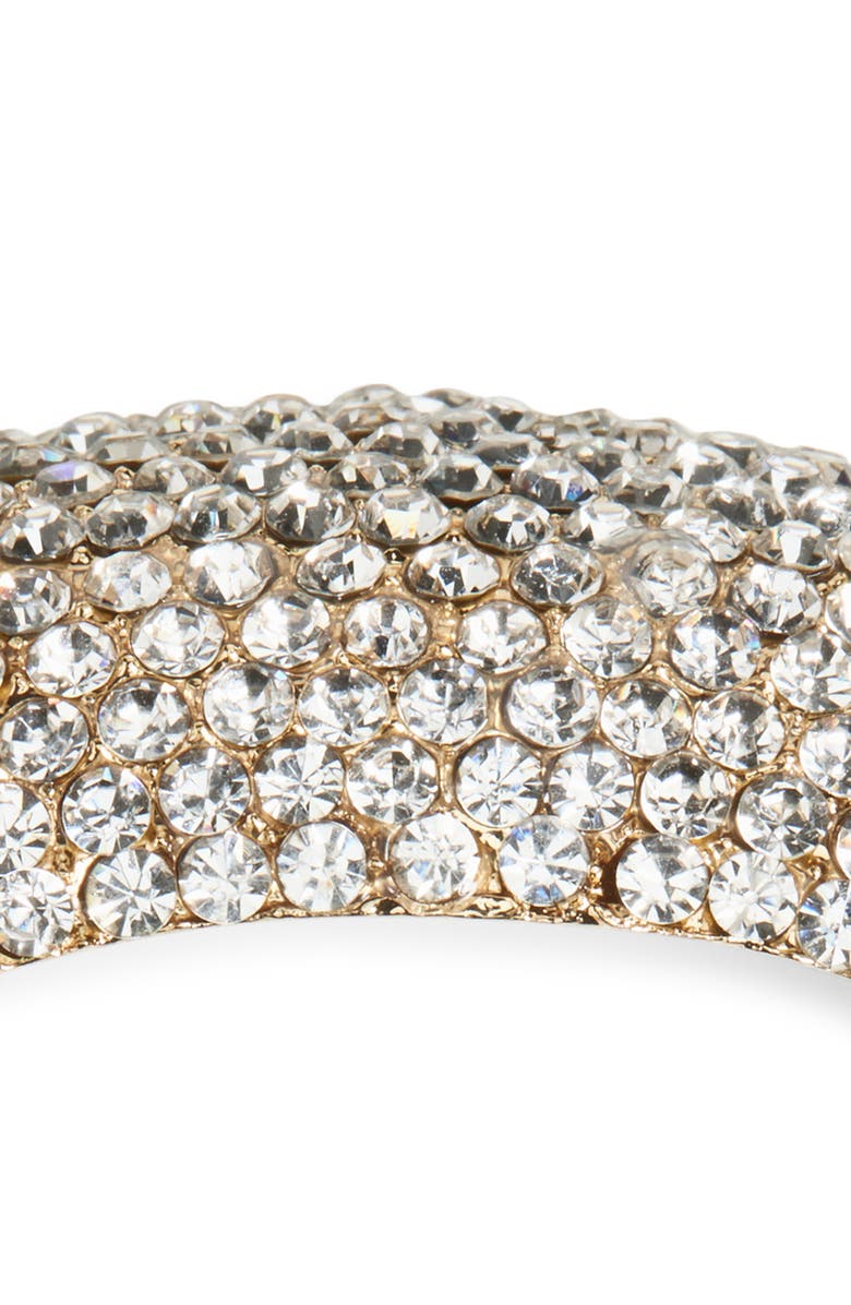 L. Erickson Junia Ponytail Cuff Holder, Alternate, color, Crystal/ Gold