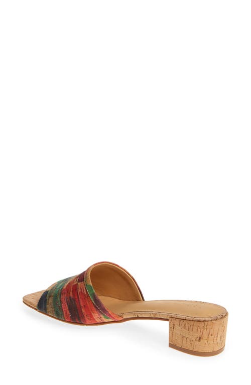 Chocolat Blu Cindy Slide Sandal In Multi Cork