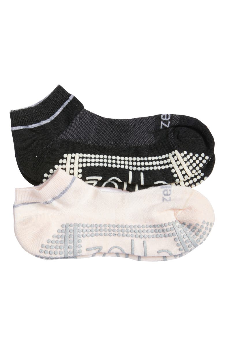 Zella 3-Pack Barre Socks, Main, color, 