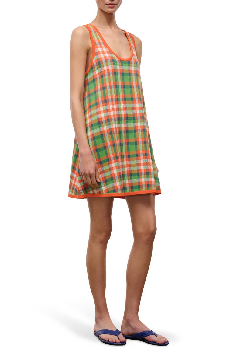 Piazza Sleeveless Minidress, Alternate, color, VILLA PLAID