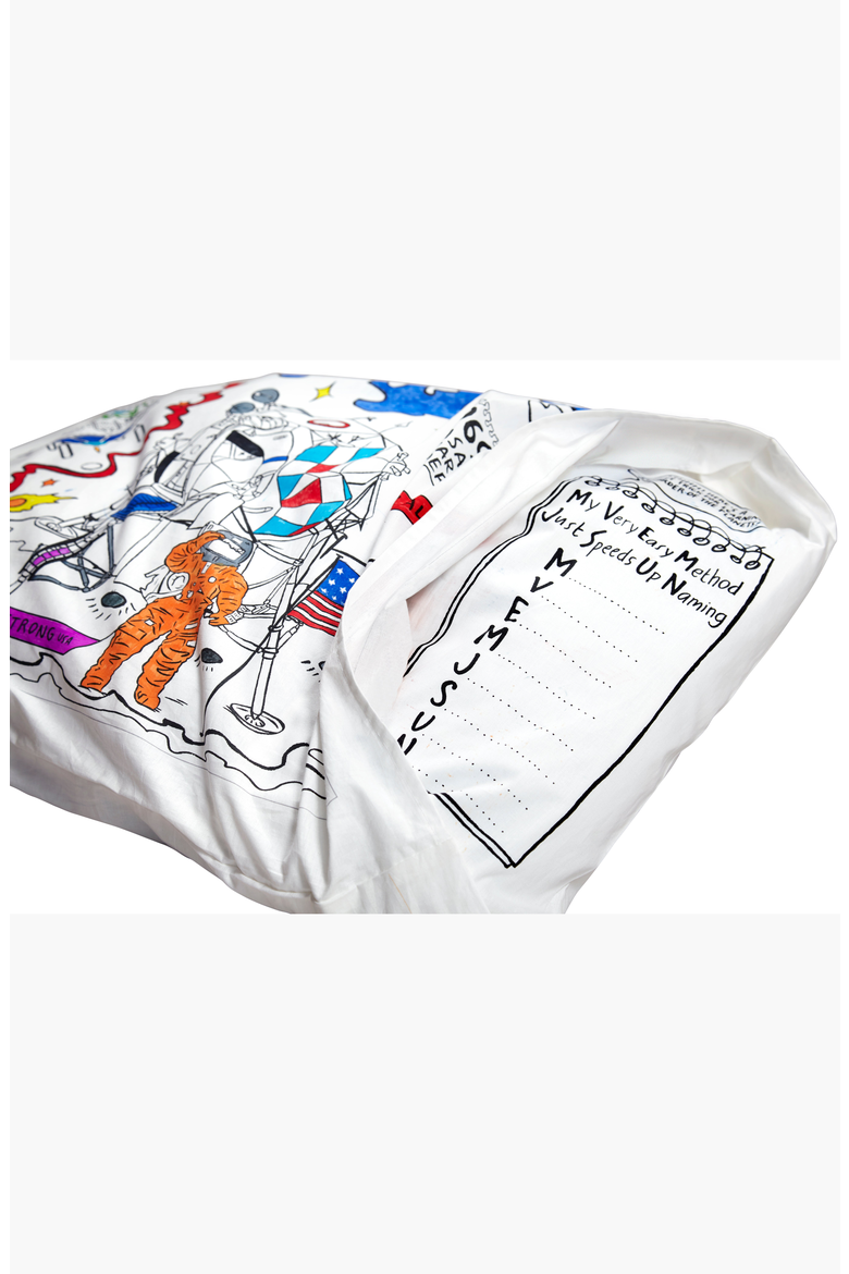 Color Your Own Pillowcase Space Explorer, Alternate, color, Space Explorer Print