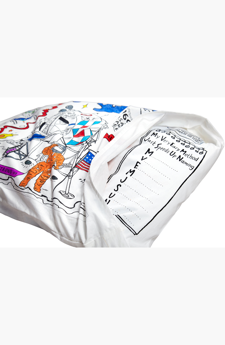 Eat Sleep Doodle Color Your Own Pillowcase Space Explorer, Alternate, color, Space Explorer Print