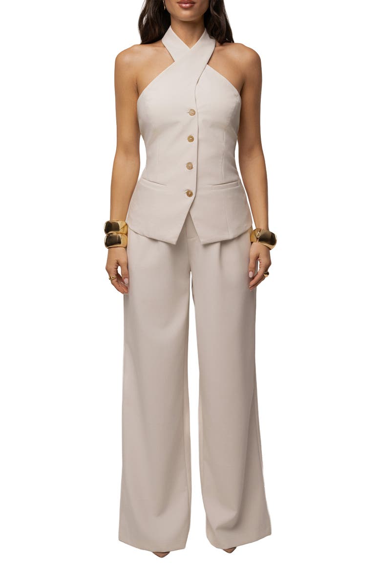 Fernanda Halter Top, Alternate, color, Ivory