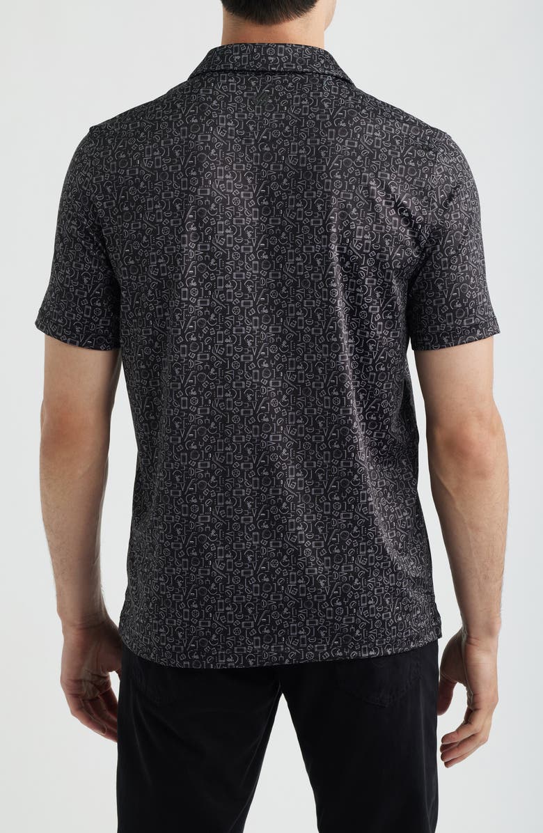 Johnston & Murphy XC+<sup>™</sup> Performance Game Day Polo, Alternate, color, Black