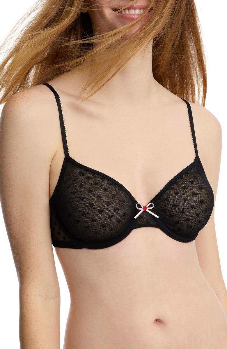 Skarlett Blue Heart Breaker Lace Underwire Bra, Alternate, color,