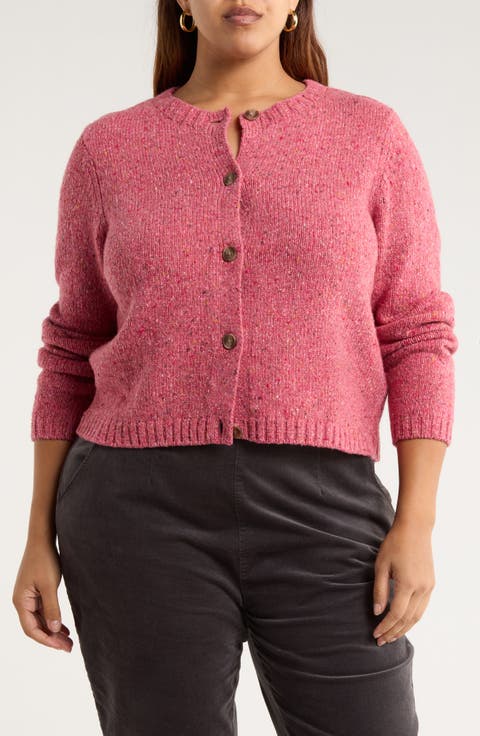Dawson Pick Merino Wool Blend Cardigan (Plus)