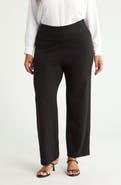 AK ANNE KLEIN High Waist Pull-On Wide Waistband Trousers