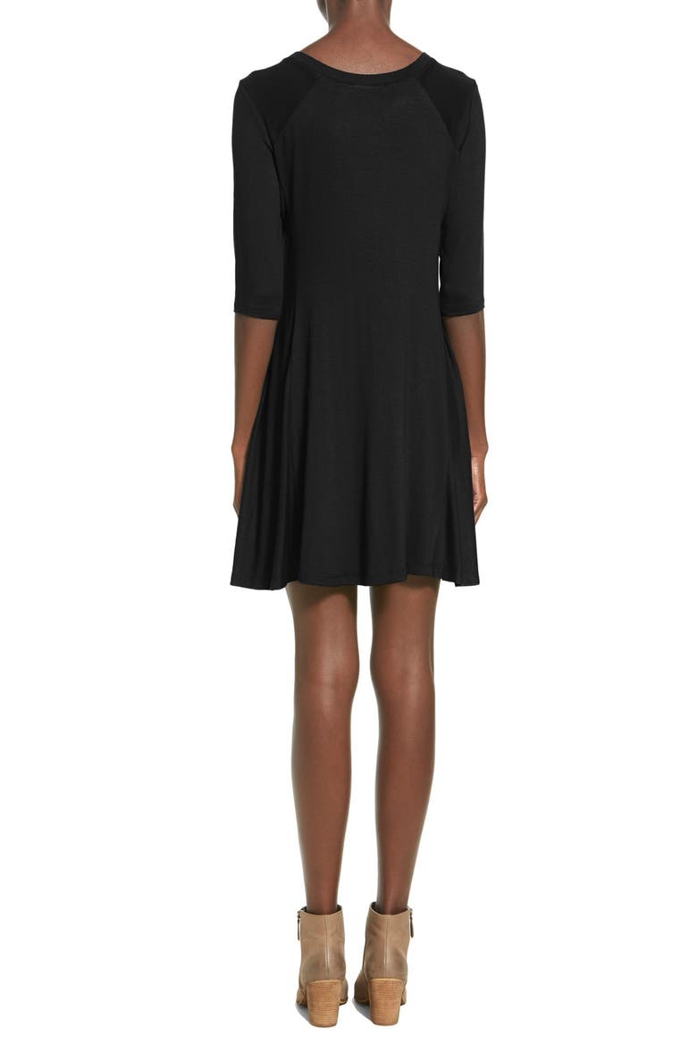 Shift Dress, Alternate, color, BLACK