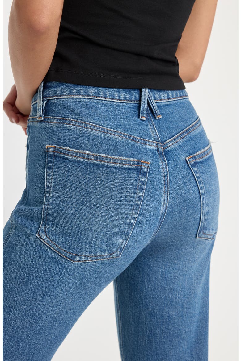 Good High Waist Kick Flare Jeans, Alternate, color, INDIGO1212