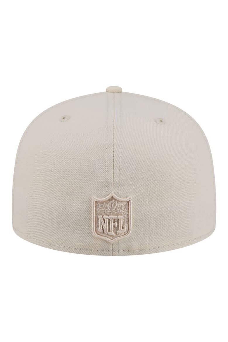 Men's New Era  Cream Philadelphia Eagles Color Pack 59FIFTY Fitted Hat, Alternate, color, Cream