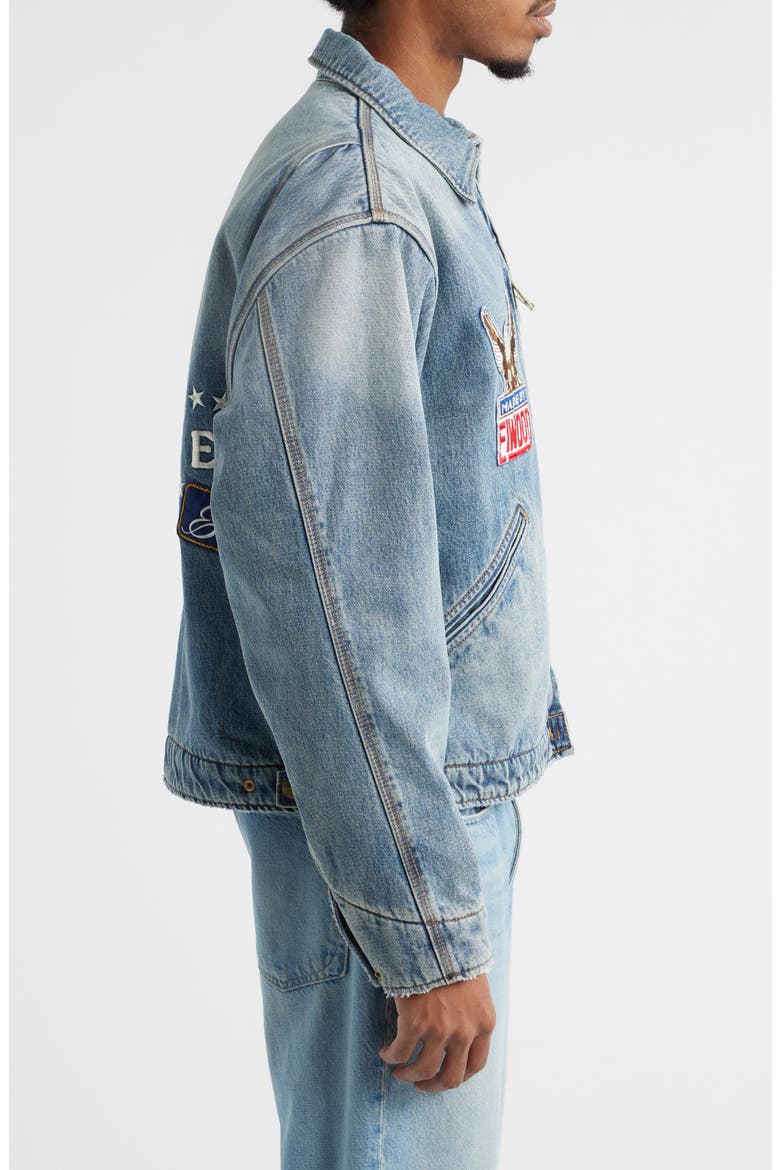 Outlander Denim Jacket, Alternate, color, PALE INDIGO