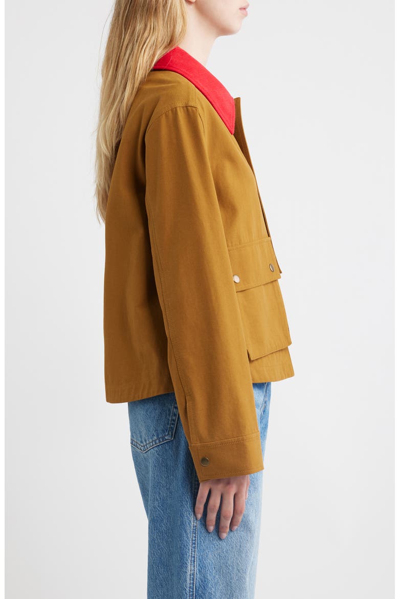 The Swingy Jacket, Alternate, color, RUST WITH BRIGHT RED