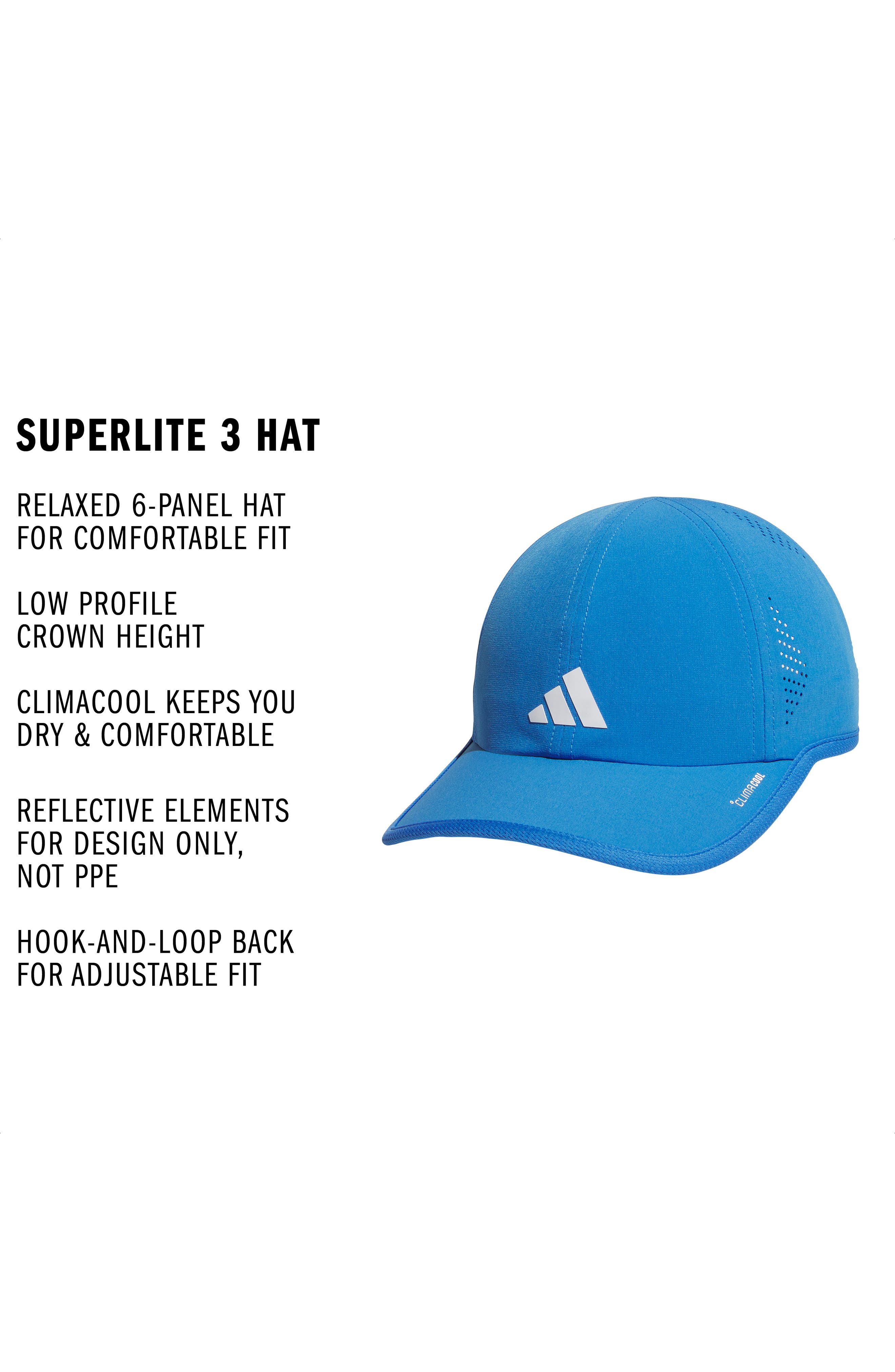 adidas SuperLite 3 Climacool Adjustable Baseball Cap (Women