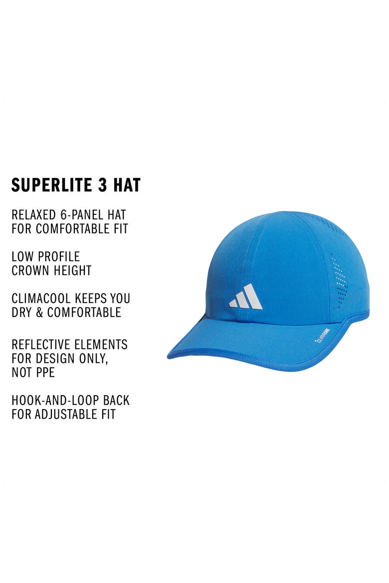 SuperLite 3 Climacool Adjustable Baseball Cap, Alternate, color, MEDIUM BLUE