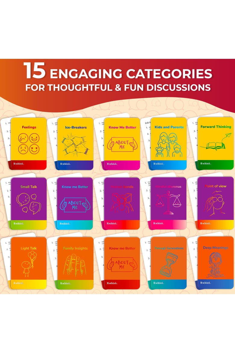 Conversation & Party Card Games Collection, Alternate, color, Rethink Family Premium