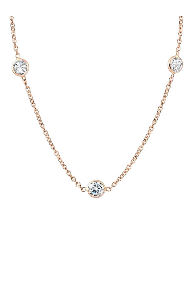 2 Ct Diamonds By The Yard Necklace 14K Gold Lab Grown Diamond, Main, color, 14k Rose Gold