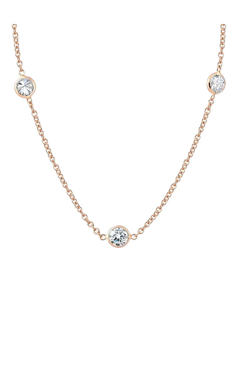 Bliss Diamond 2 Ct Diamonds By The Yard Necklace 14K Gold Lab Grown Diamond, Main, color, 