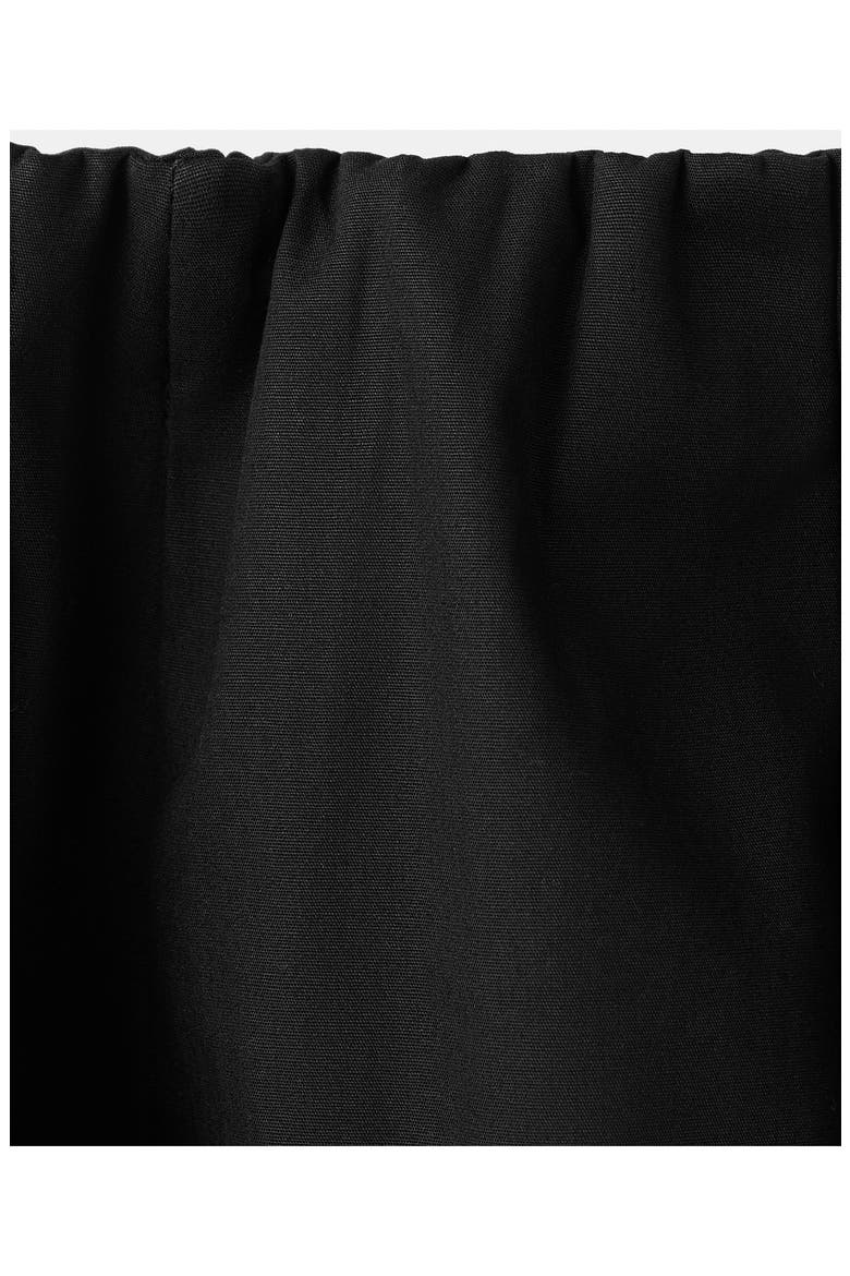 Falda Newcreta Cotton A-Line Skirt, Alternate, color, BLACK