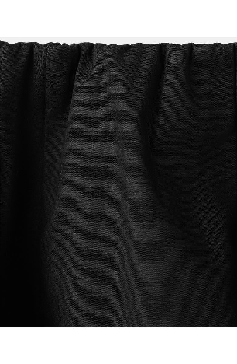 MANGO Falda Newcreta Cotton A-Line Skirt, Alternate, color, Black