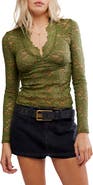 Free People All Day Lace Crop Top