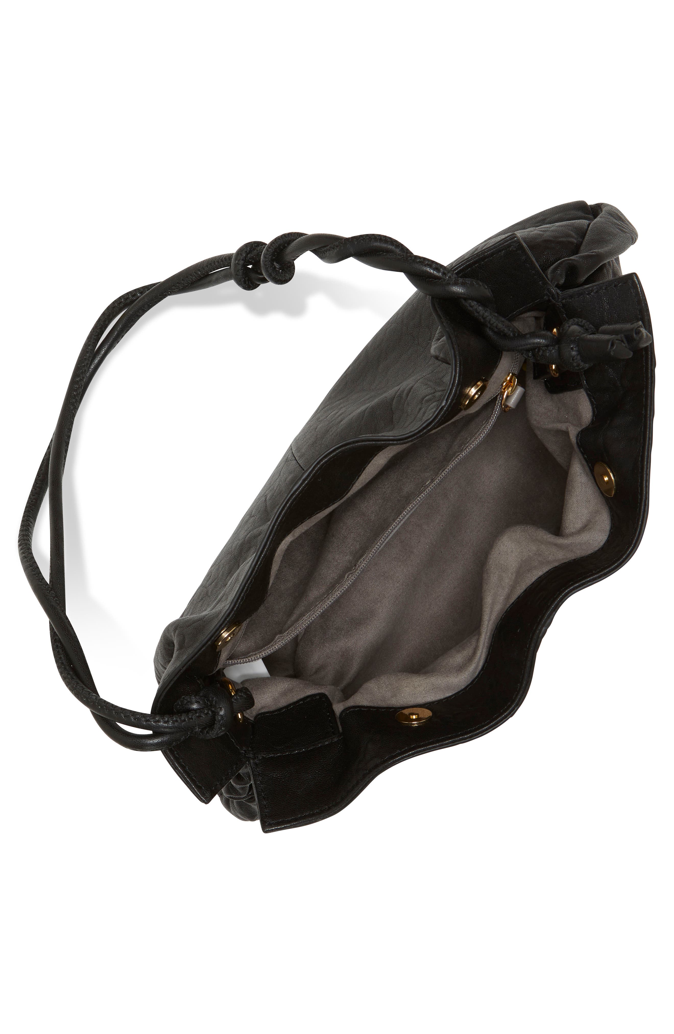 Vince Camuto Tally Snake Embossed Leather Top Handle Bag, Alternate, color, 