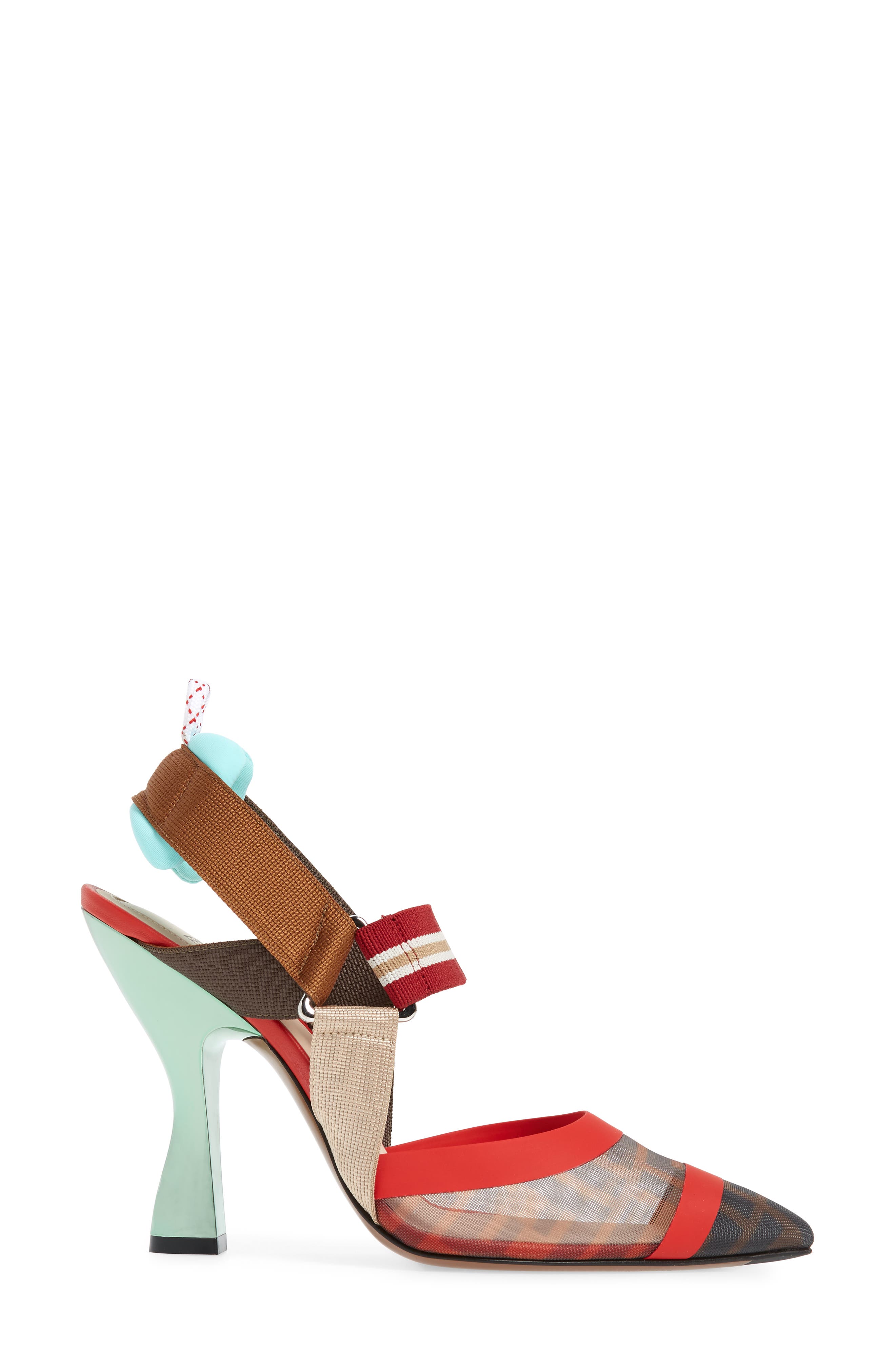 Fendi Colibri Slingback Pump, Alternate, color, 