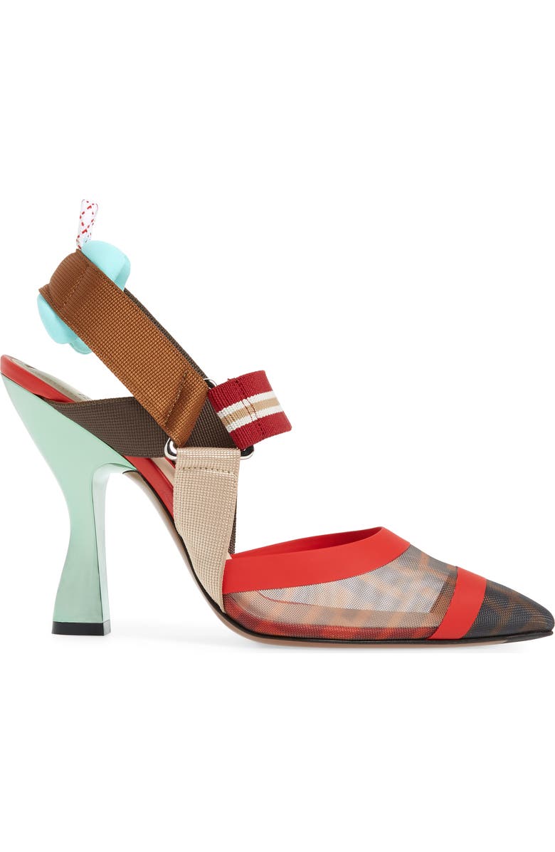 Fendi Colibri Slingback Pump, Alternate, color,