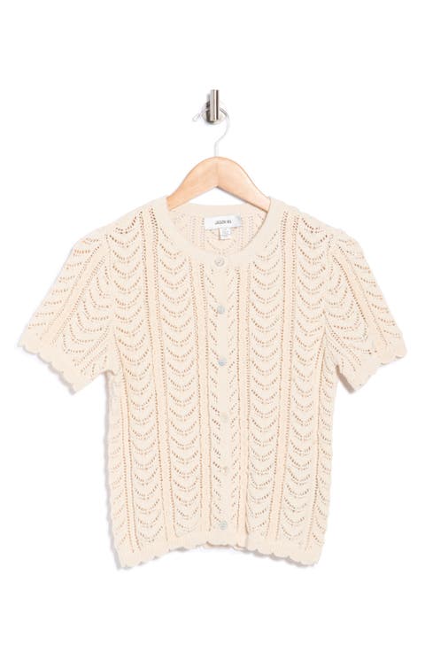 Pointelle Lace Cardigan