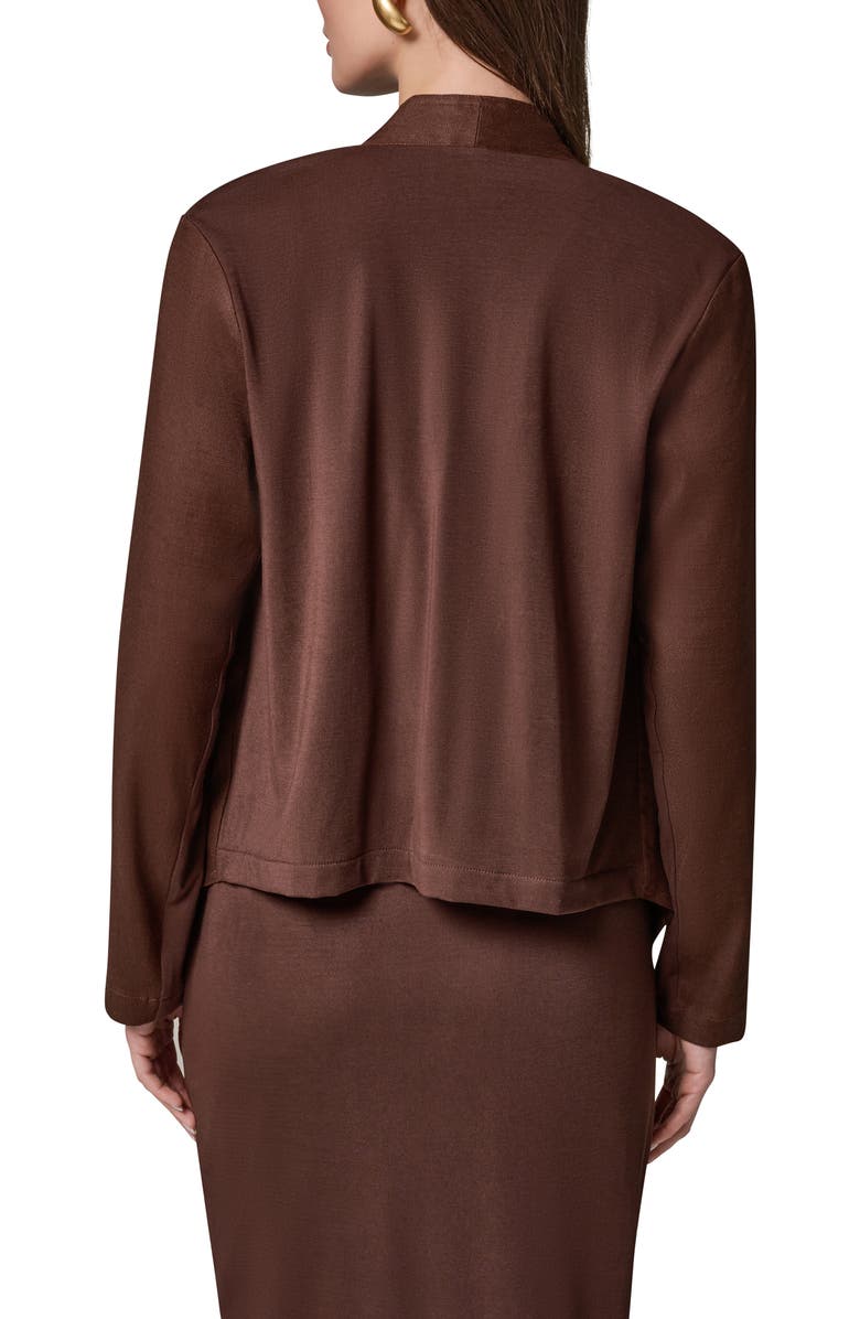 Donna Karan New York Drape Front Jacket, Alternate, color, Canyon