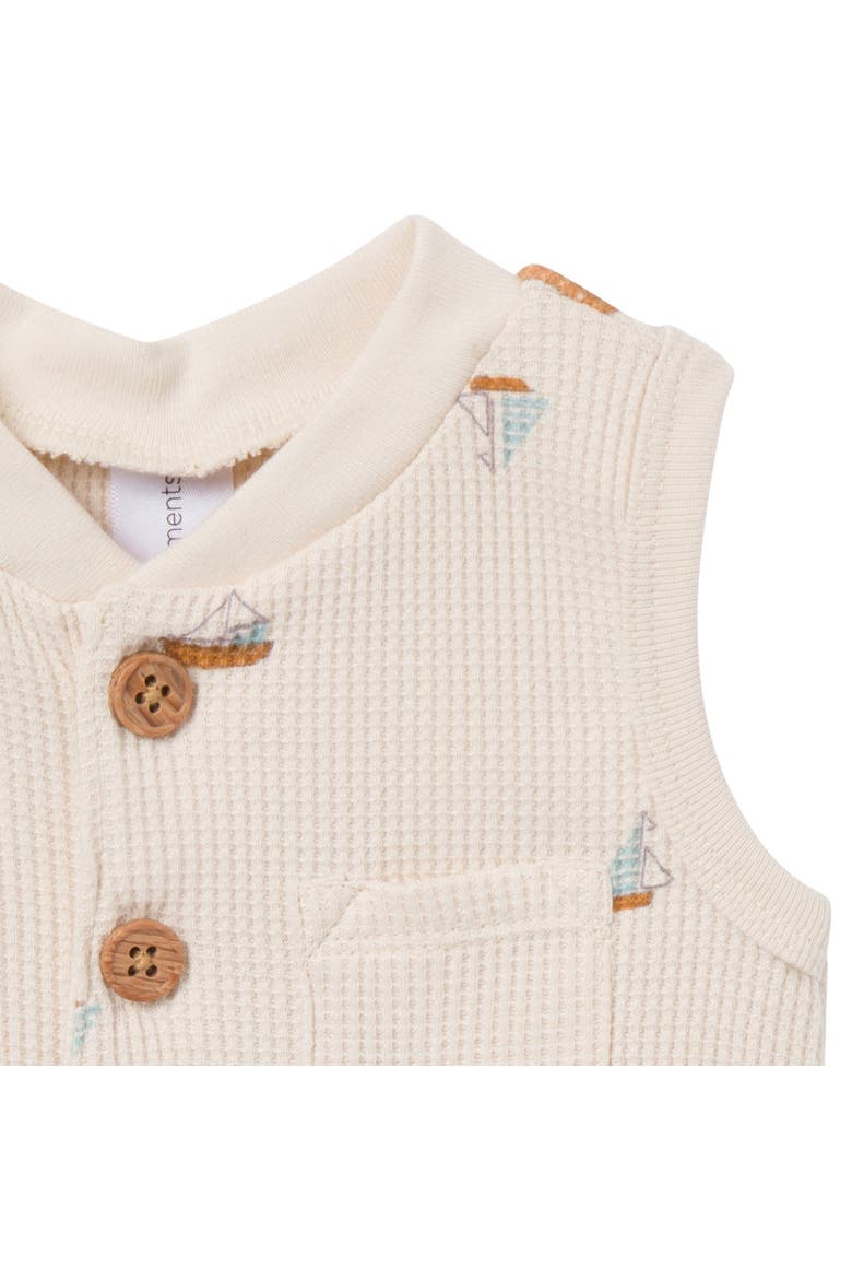 Sleeveless Short Romper, Alternate, color, Sailboat