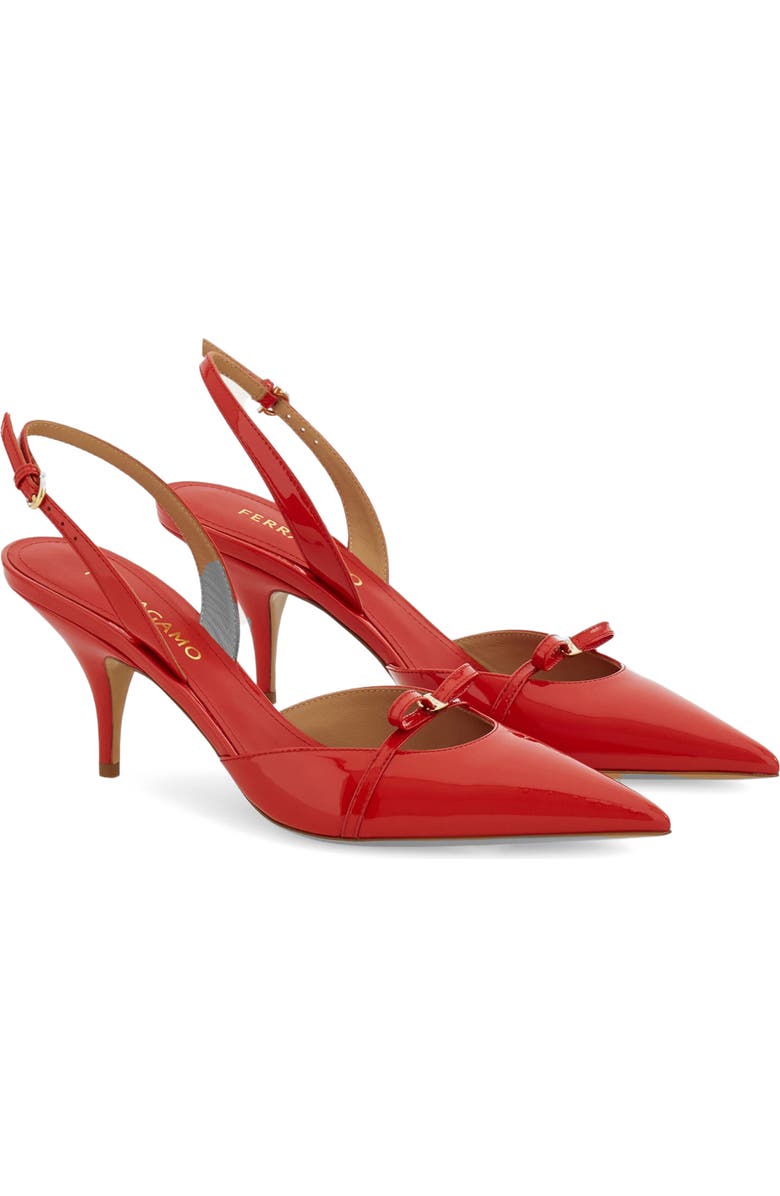 FERRAGAMO Gylla Pointed Toe Slingback Pump, Main, color,