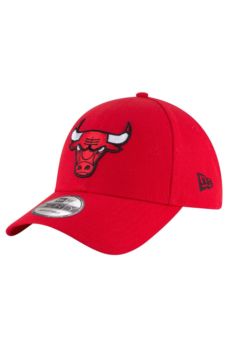 New Era Men's New Era Red Chicago Bulls The League 9FORTY Adjustable Hat, Main, color, 