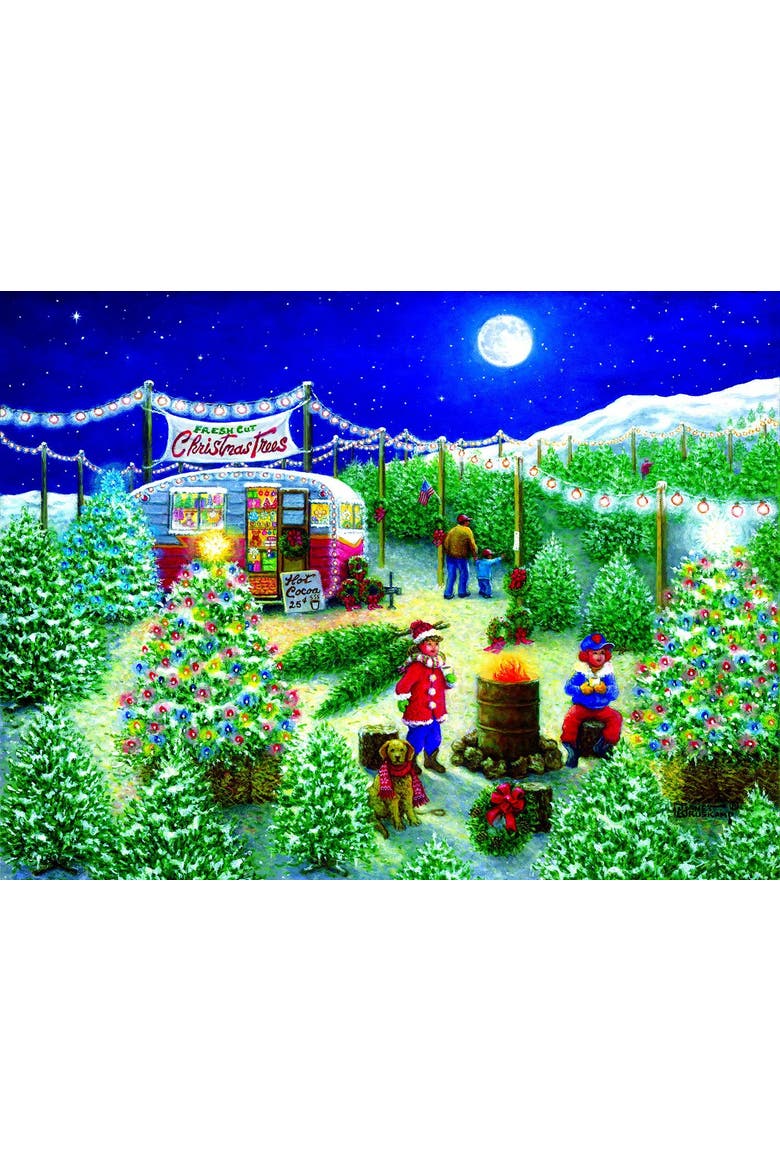 A Lot of Christmas Trees 300 piece Jigsaw Puzzle for Adults, Alternate, color, Multicolor